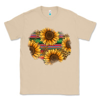 Mushroom sunflower leopard serape patch Classic Tee - Jasminsmagicworld
