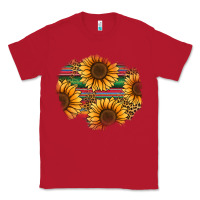 Red sunflower leopard serape patch Classic Tee - Jasminsmagicworld