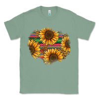 Sage sunflower leopard serape patch Classic Tee - Jasminsmagicworld