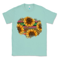 Seafoam sunflower leopard serape patch Classic Tee - Jasminsmagicworld