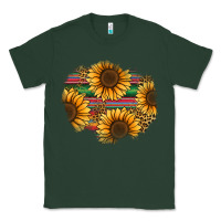 Sports Green sunflower leopard serape patch Classic Tee - Jasminsmagicworld