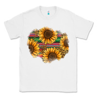 White sunflower leopard serape patch Classic Tee - Jasminsmagicworld