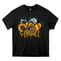 Black softball hearts Heavy Core Tee - Jasminsmagicworld