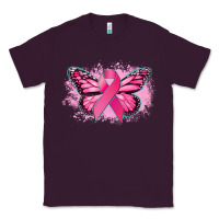 Plum Cancer ribbon butterfly Cancer Awareness Classic Tee - HowdyJamesFarm