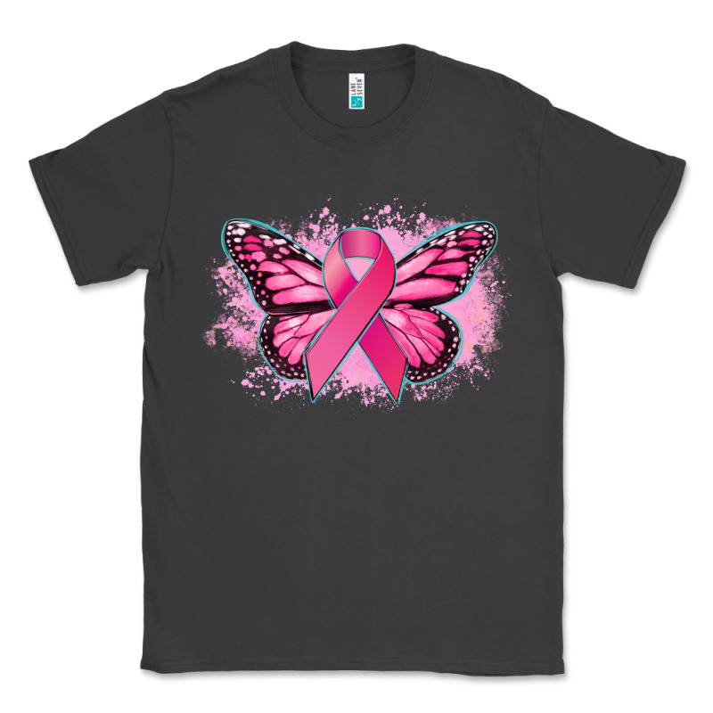 Cancer Ribbon Butterfly Cancer Awareness Classic Tee by HowdyJamesFarm | Teevron