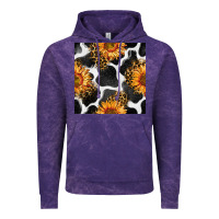 Cloud Purple cowhide leopard sunflower seamless pattern Vintage Hoodie - BundleAndBundleShop