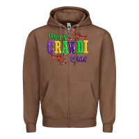 Chestnut happy mardi gras with lobster Zipper Hoodie - AdoDesignShop