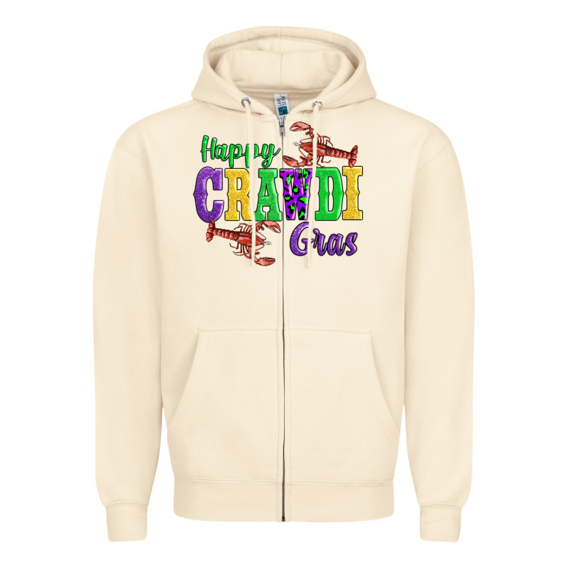 Happy Mardi Gras With Lobster Zipper Hoodie by AdoDesignShop | Teevron