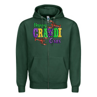 Sports Green happy mardi gras with lobster Zipper Hoodie - AdoDesignShop