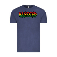 Vintage Denim Juneteenth blessed Vintage Tee - FaDigitalArtStudio