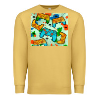 Antique Gold gaming controller Premium Sweatshirt - JahusDesignShop