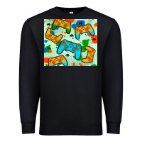 Black gaming controller Premium Sweatshirt - JahusDesignShop
