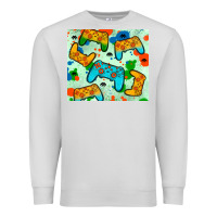 Dove Grey gaming controller Premium Sweatshirt - JahusDesignShop