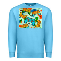 Ocean Blue gaming controller Premium Sweatshirt - JahusDesignShop