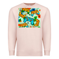 Pale Pink gaming controller Premium Sweatshirt - JahusDesignShop
