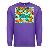 Purple gaming controller Premium Sweatshirt - JahusDesignShop