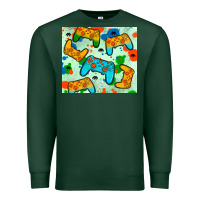 Sports Green gaming controller Premium Sweatshirt - JahusDesignShop