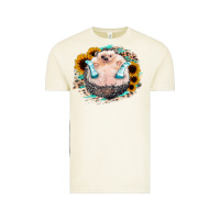 Vintage Arctic Sunflower Leopard Hedgehog Vintage Tee - Jasminsmagicworld