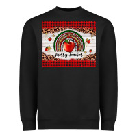 Black merry teacher Heavyweight Sweatshirt - AdoDesignShop