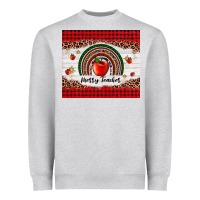 Heather Grey merry teacher Heavyweight Sweatshirt - AdoDesignShop