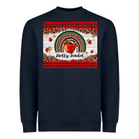 Navy merry teacher Heavyweight Sweatshirt - AdoDesignShop