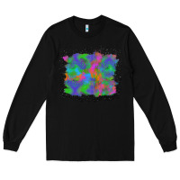 Black halloween neon leopard background Long Sleeve Tee - BundleAndBundleShop