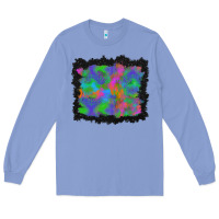 Colony Blue halloween neon leopard background Long Sleeve Tee - BundleAndBundleShop