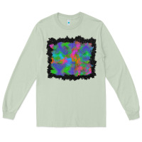 Matcha halloween neon leopard background Long Sleeve Tee - BundleAndBundleShop