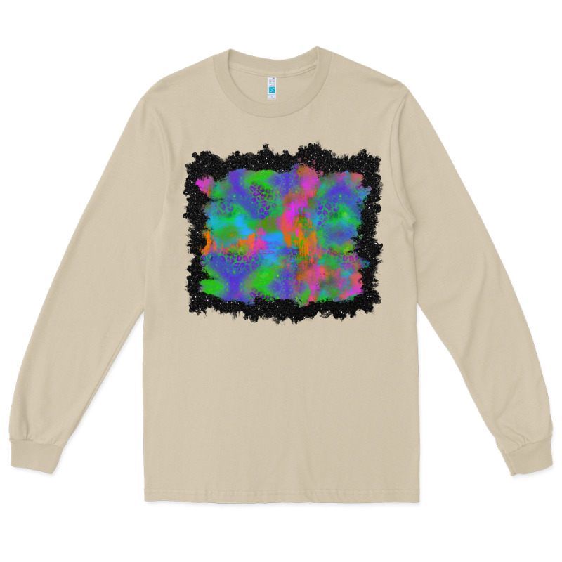 Halloween Neon Leopard Background Long Sleeve Tee by BundleAndBundleShop | Teevron