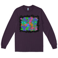 Plum halloween neon leopard background Long Sleeve Tee - BundleAndBundleShop