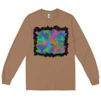 Toasted Coconut halloween neon leopard background Long Sleeve Tee - BundleAndBundleShop