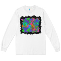 White halloween neon leopard background Long Sleeve Tee - BundleAndBundleShop