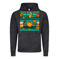 Vintage Black autumn seamless pattern Vintage Hoodie - BundleAndBundleShop