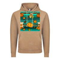 Vintage Coffee autumn seamless pattern Vintage Hoodie - BundleAndBundleShop