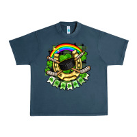 Midnight Navy St. Patrick's Day Hockey Urban Heavy Tee - FaDigitalArtStudio
