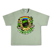 Oil Green St. Patrick's Day Hockey Urban Heavy Tee - FaDigitalArtStudio