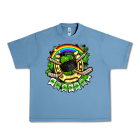 Pebble Blue St. Patrick's Day Hockey Urban Heavy Tee - FaDigitalArtStudio