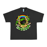 Pigment Black St. Patrick's Day Hockey Urban Heavy Tee - FaDigitalArtStudio