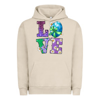 Pigment French Oak easter love egg Urban Hoodie - RanaPortraitStore