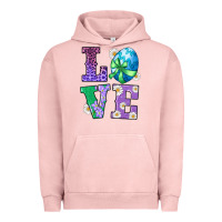 Pigment Salmon easter love egg Urban Hoodie - RanaPortraitStore