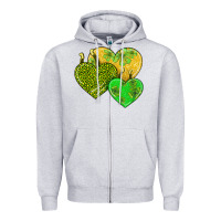St Patricks Day Hearts Zipper Hoodie | Teevron