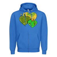 True Royal st patricks day hearts Zipper Hoodie - AdoDesignShop