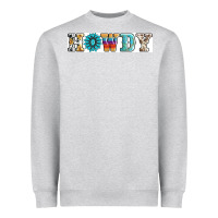 Heather Grey howdy Heavyweight Sweatshirt - AdoDesignShop