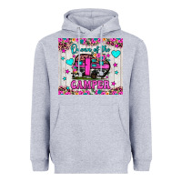 Heather Grey queen of the camper Heavyweight Hoodie - JahusDesignShop