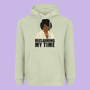 Maxine Reclaiming My Time Funny Political Quote T Shirt Heavyweight Hoodie Designed By Baomotion