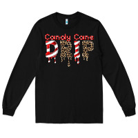 Black candy cane drip Long Sleeve Tee - FaDigitalArtStudio