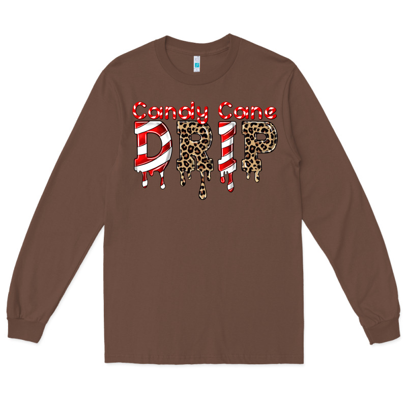 Candy Cane Drip Long Sleeve Tee by FaDigitalArtStudio | Teevron
