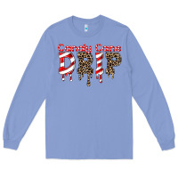 Colony Blue candy cane drip Long Sleeve Tee - FaDigitalArtStudio