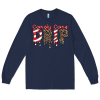 Navy candy cane drip Long Sleeve Tee - FaDigitalArtStudio