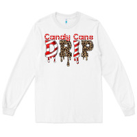 White candy cane drip Long Sleeve Tee - FaDigitalArtStudio